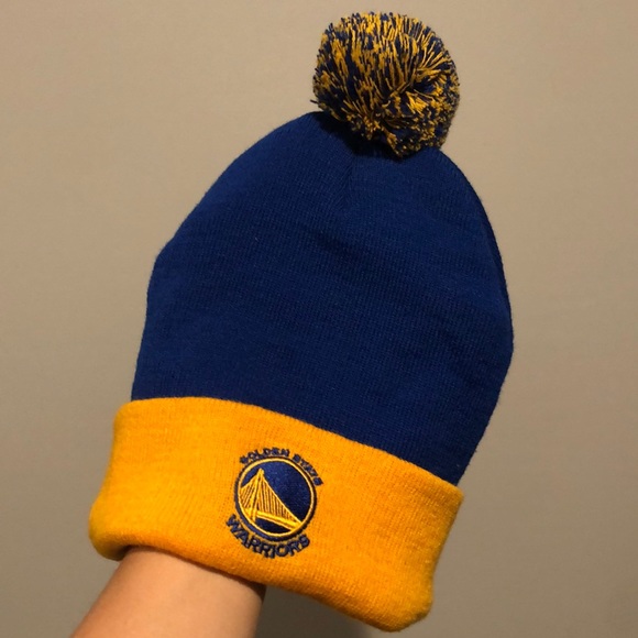 NBA Golden State Warriors Pom Pom Beanie - Picture 1 of 6